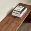 Banc de bout de lit en noyer noir avec joint papillon-100945950