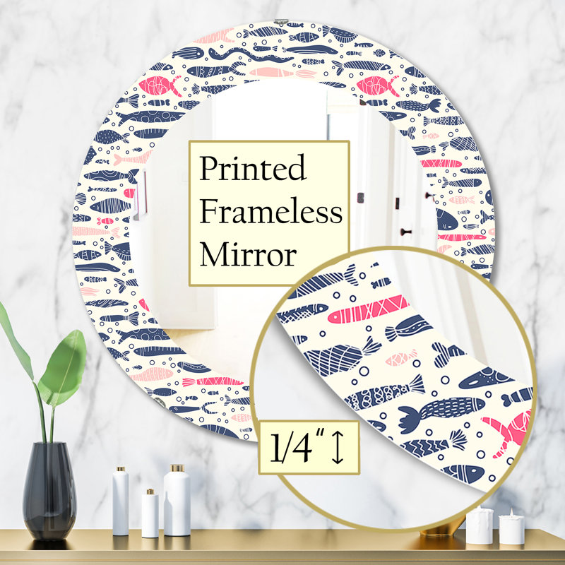 Miroir décoratif Costal Creatures 9, H 31,5 po x l po