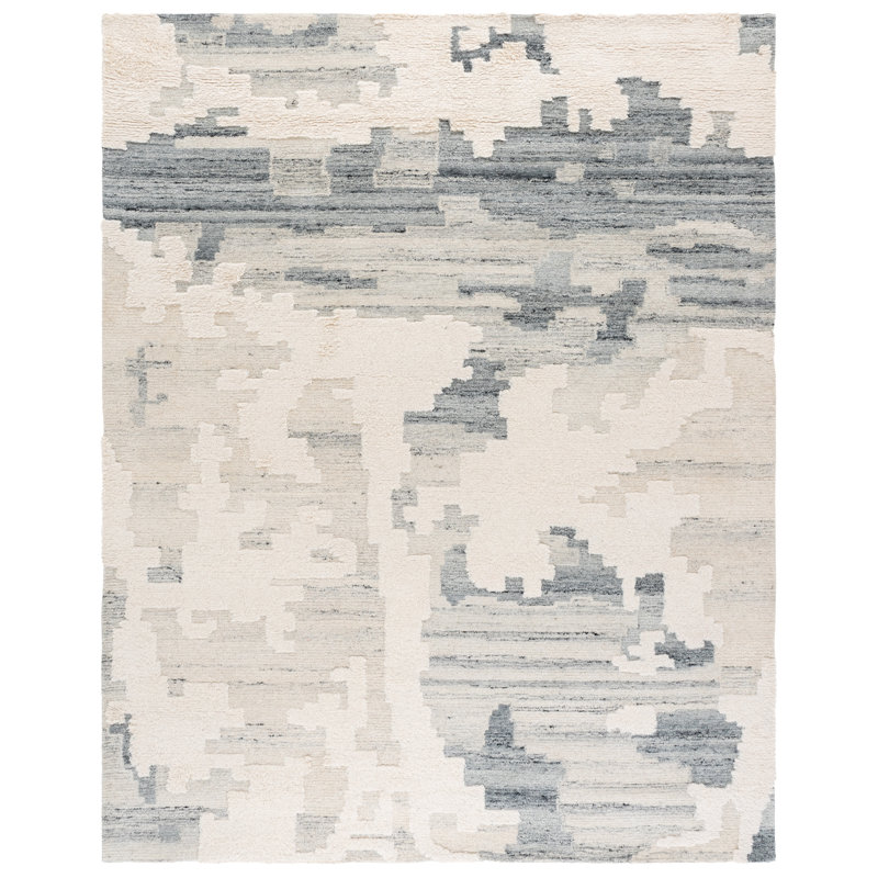 Casablanca 444 Hand Tufted Wool Pile Abstract Rug, Rectangle 8' x 10'