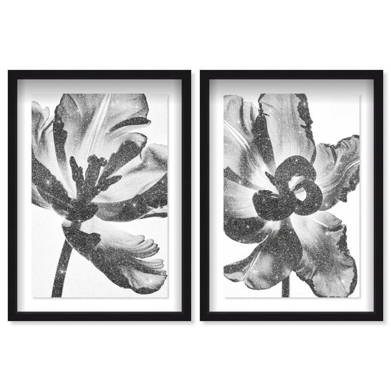 Close Up Set Set by Oliver Gal, 37.5"H x 55.5"W, Black Shadowbox
