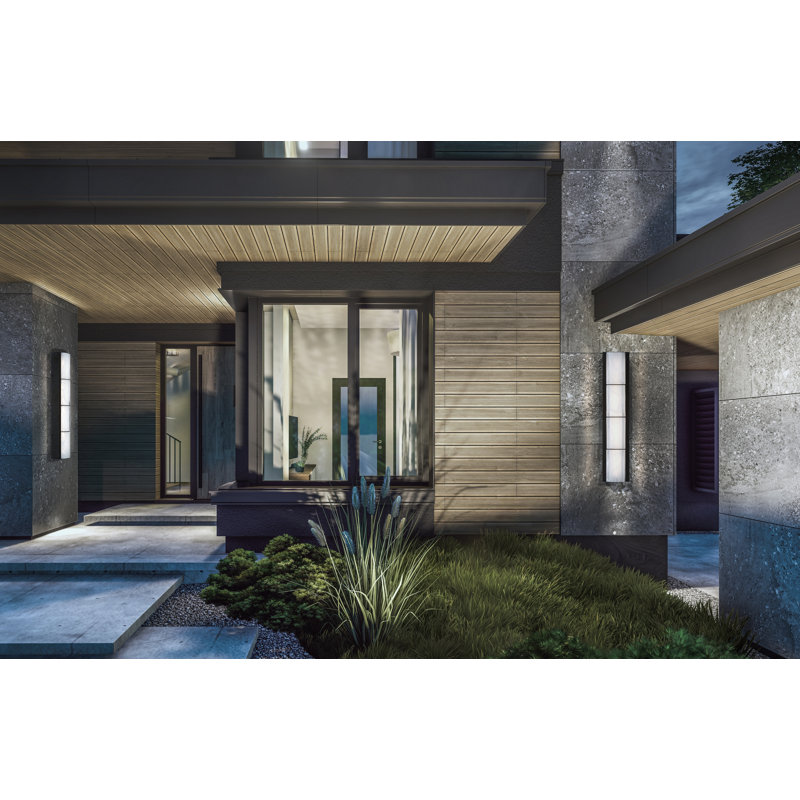 Gibraltar, Outdoor, 25", Sand Bronze, White Strie Glass, 25"