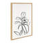 Reproduction d'art botanique sur toile, "Botanical Sket Print No 1" par The Creative Bunch Studio