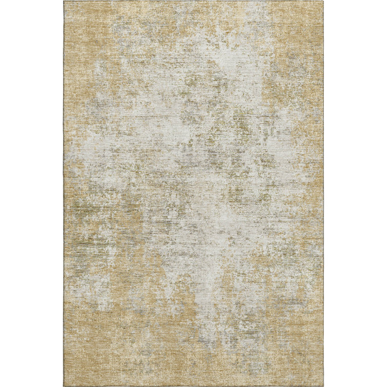 Premium Machine Washable Prisco Wheat Rug