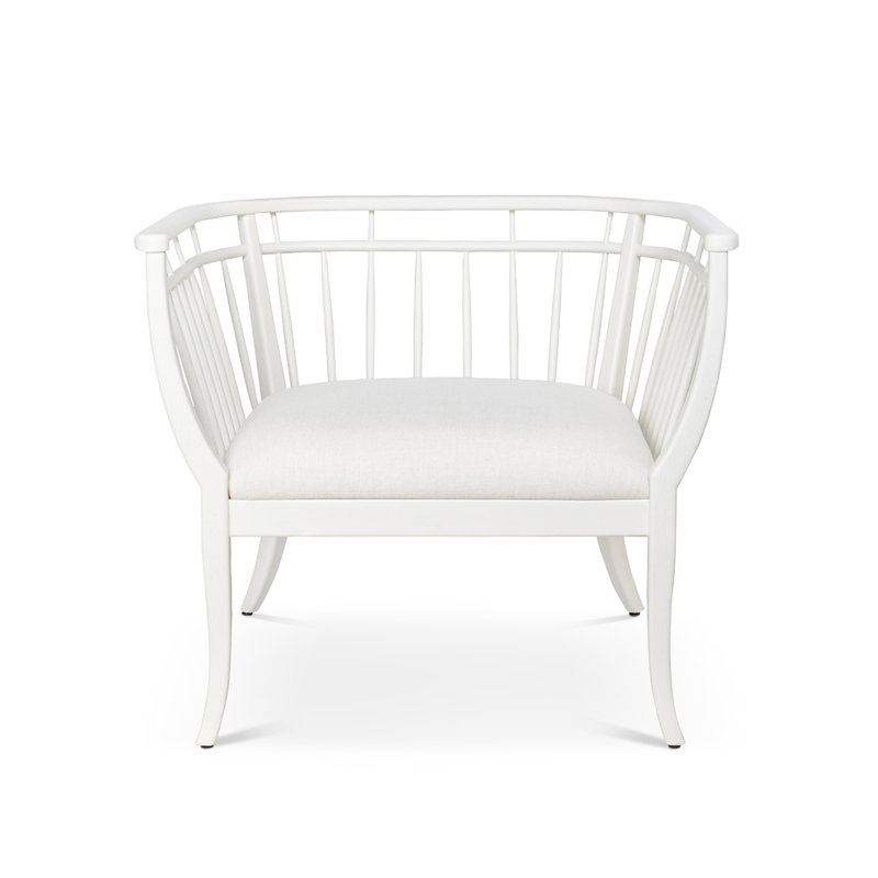 Hyannis Port Occasional Chair, Whitewash, White Polyester Blend