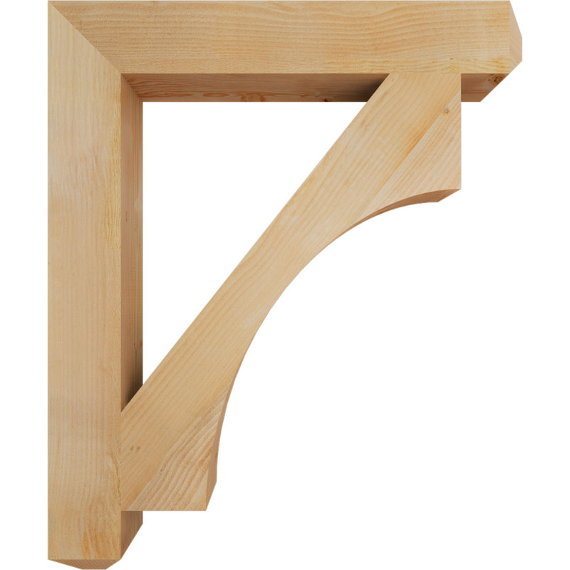 H 6 po x P 6 po Support en bois / corbeau, Sapin de Douglas, H 48 po x l 6 po x P 40 po