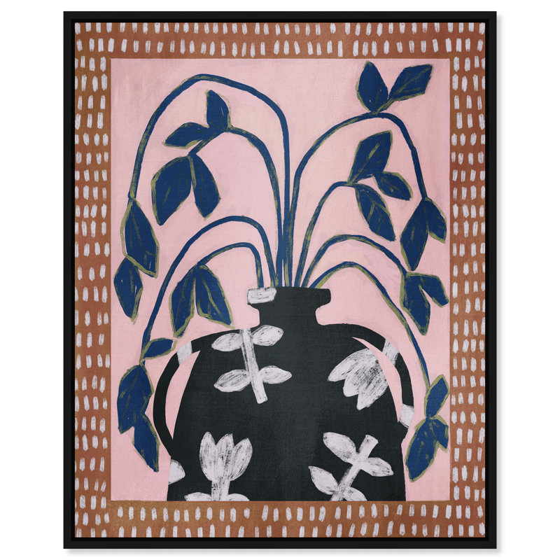 Harvest Blush Print by Oliver Gal, 25"H x 21"W, Black Floater Frame