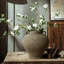 Rustic Brown Terracotta Cauldron 14.6-Inch Tall Vase
