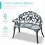 Banc d'extérieur en aluminium