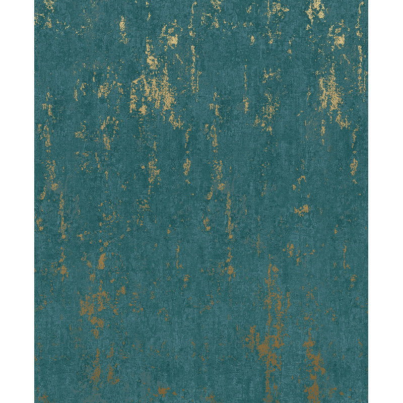 City Romance Blue Industrial Wallpaper, Green
