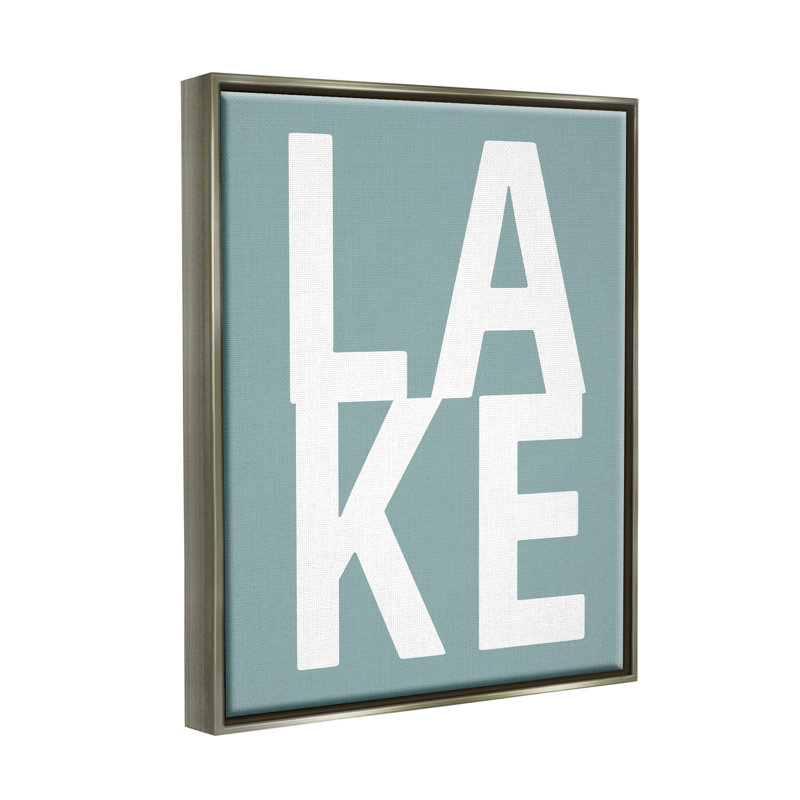 «Lake Expression» par Jamie Macdowell - impression, H 31 po x l 25 po x P 1,7 po, Cadre flottant gris lustré
