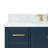 Cambridge 43'' Single Bathroom Vanity with Carrara Marble Top-1527242669