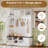 Versatile 3-In-1 Hall Tree With 6 Hooks, Farmhouse Walnut Storage Bench, And Adjustable Shelves For Entryway Organization-1724578901