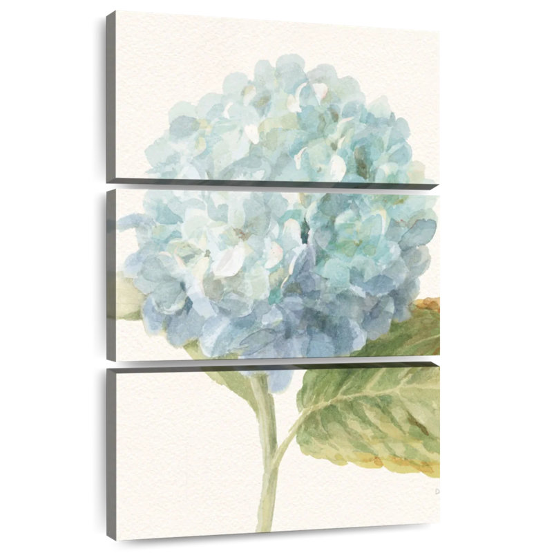 Harnek fleurs d'hortensia bleu, H 32 po x l 20 po