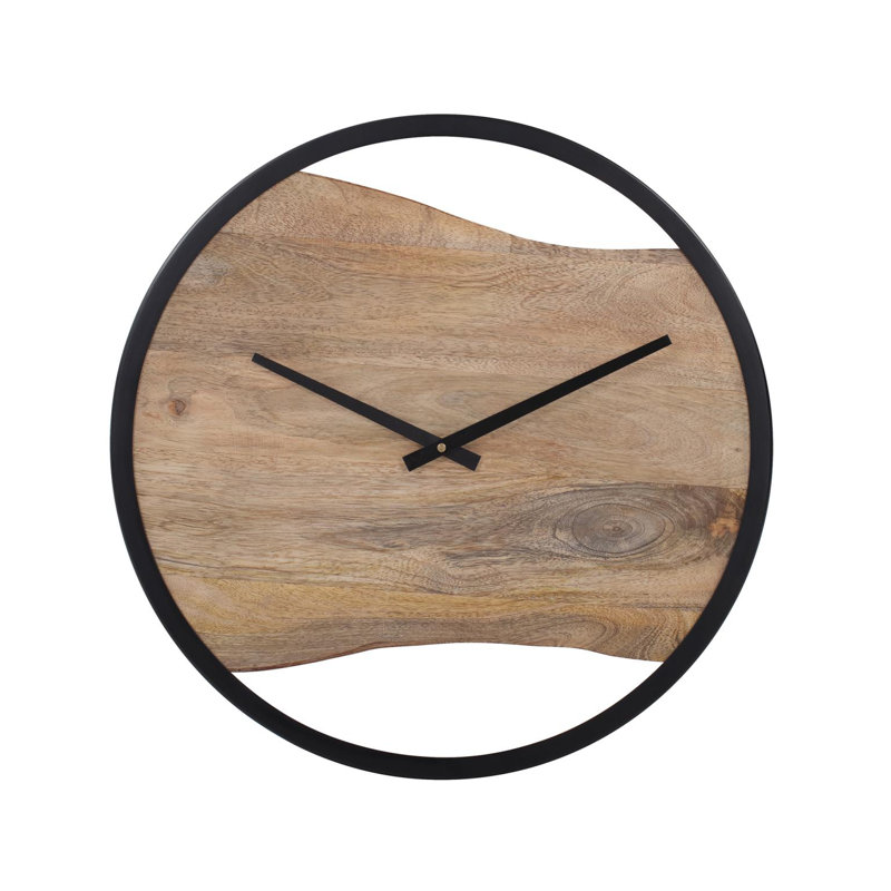 Live Edge Round Clock
