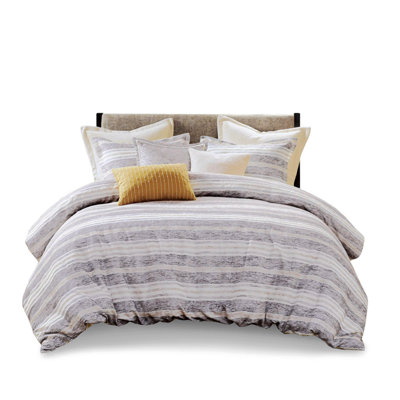 Mitch Modern Chenille Textured Comforter Set