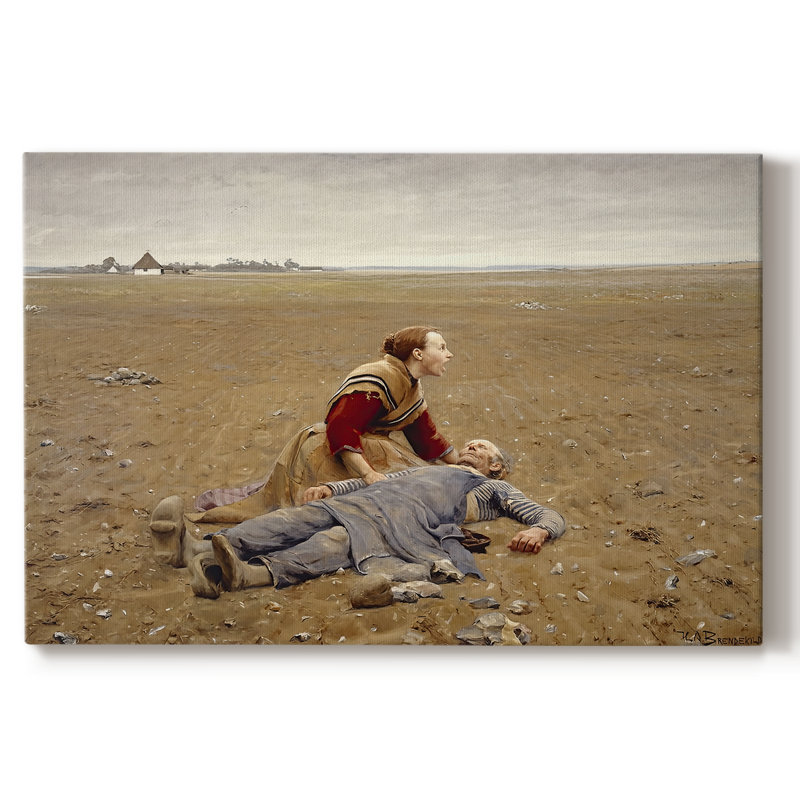 Usé (Udslidt) - Hans Andersen Brendekilde - Toile tendue avec châssis - 1889, 18 x 27