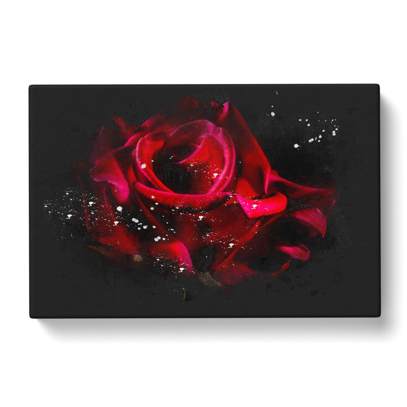Red Rose Flower Vol.3 - Wrapped Canvas, 40cm H x 60cm W x 3cm D