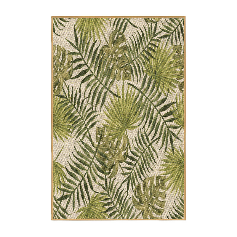 Tapis beige / vert Bassett, Rectangle 8 pi x 12 pi