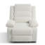 Fauteuil inclinable manuel en velours côtelé avec dossier à oreilles Ameiah-125306280