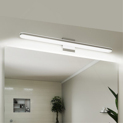 Modern LED Vanity Lights for Bathroom 32in 16w DayLight White Chrome Light Fixtures Bathroom Lights Over Mirror Vanity Lighting Fixtures Vanity Light
