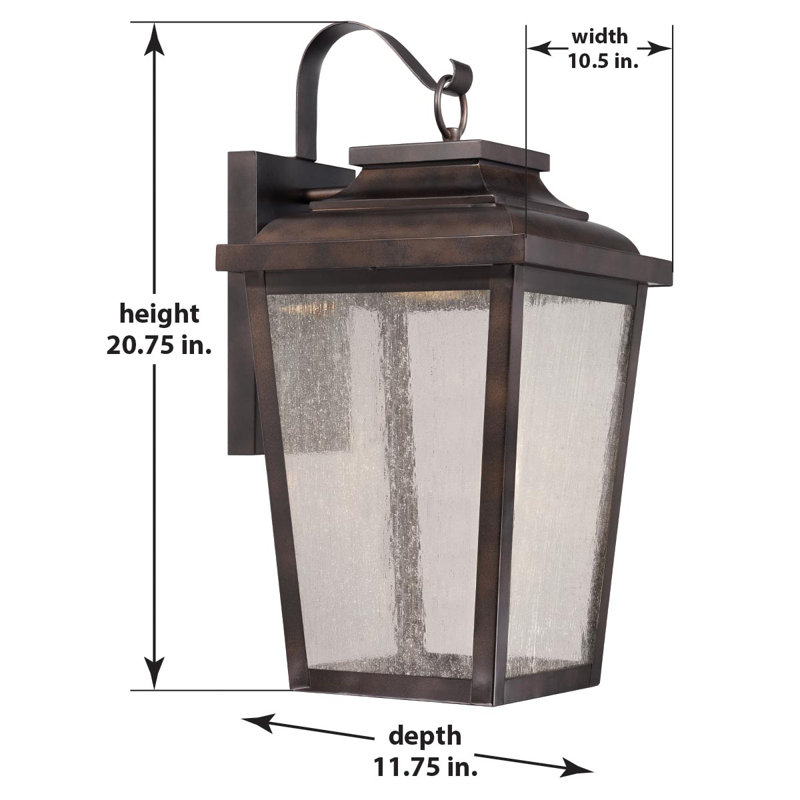 Mayhugh Aluminum LED Wall Light, 20.75" H x 10.5" W x 11.75" D