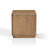 Emil Modern 22" W Square Solid Wood End Table with a Drawer and Lower Storage Shelf