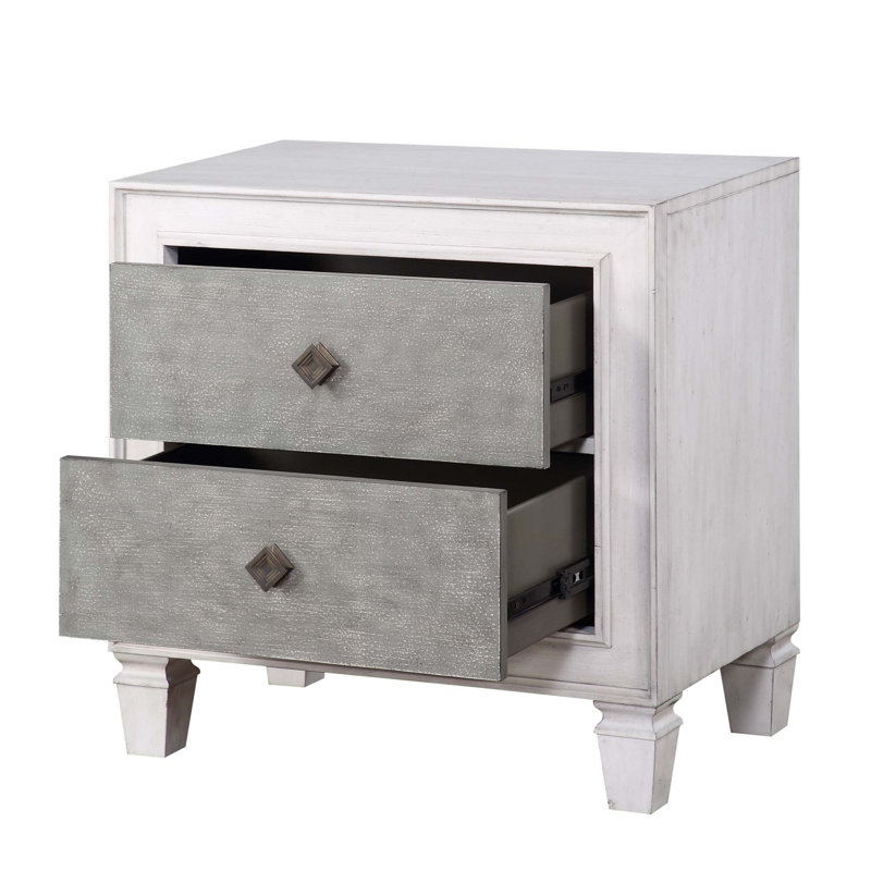 Table de chevet moderne 2 tiroirs 1Pc