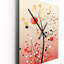 Horloge murale abstraite rose Boho-99638274