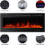 Loami Symple Stuff 102cm W Black Electric Fireplace with 2000 BTU