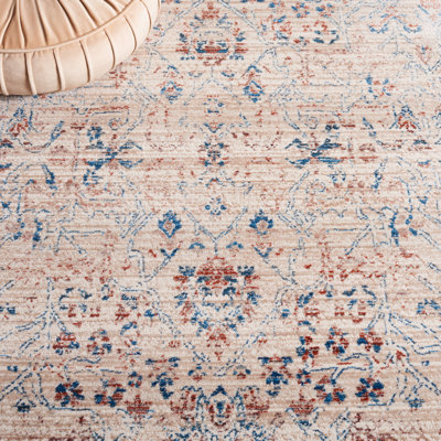 Tapis persan rétro beige / rouille 427