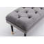 Repose-pieds capitonné en velours avec repose-pieds-69920347