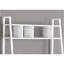 Bureau d'ordinateur, bureau personnel, ordinateur portable, incliné, tablettes de rangement, travail, stratifié blanc, stratifié blanc, contemporain, moderne