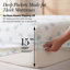 Ensemble de draps Southshore Fine Linens Queen à motif floral, 4 pièces, coloris blanc Dreamseed-135031048-135031053