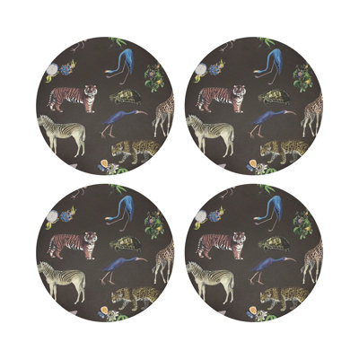 Exotix Vegan Leather Round Placemats