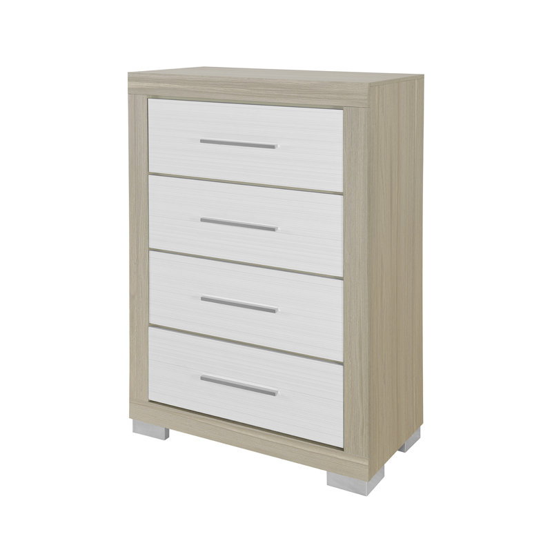Emma Natural-white Chest, Beige/White