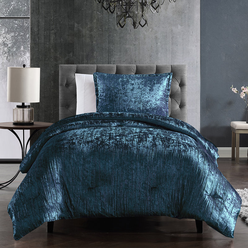  Teal Microfiber 2 Piece Comforter Set