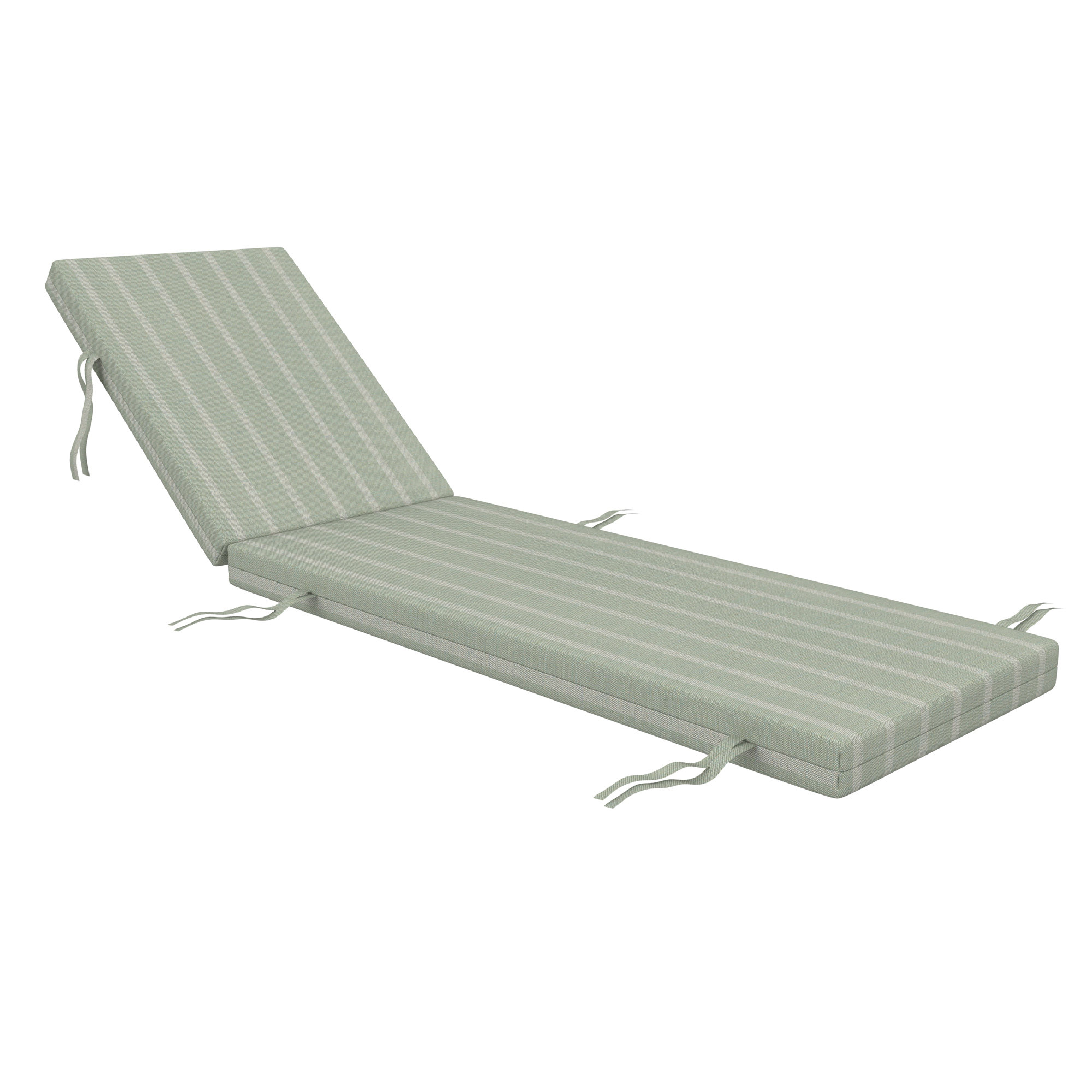 Lani Sunbrella Outdoor Chaise Lounge Cushion, 21" W x 50" D, Unwind Rainwashed