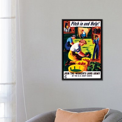" WWII Propaganda Poster Of Women Doing Chores On A Farm " by John Parrot