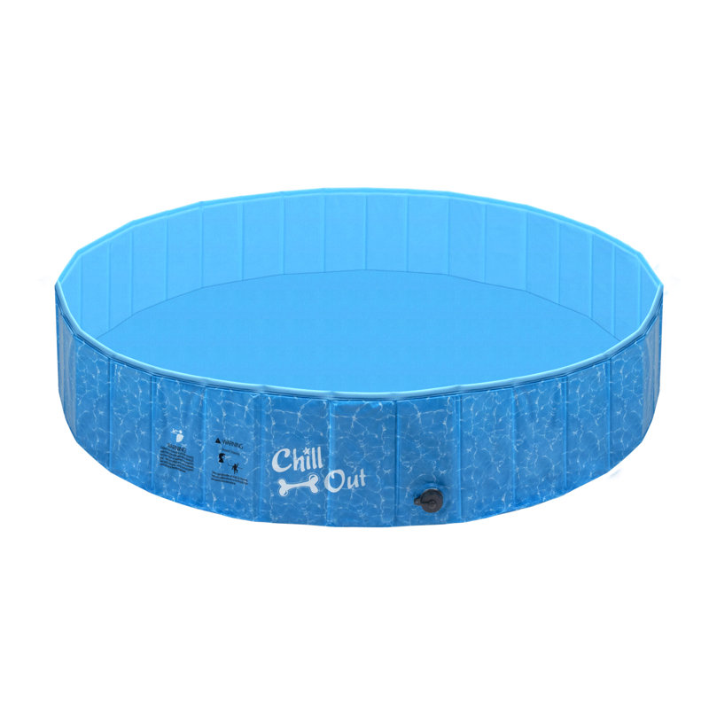 Foldable Pet Swimming Pool For Kids And Dogs, 63" x 11.8"