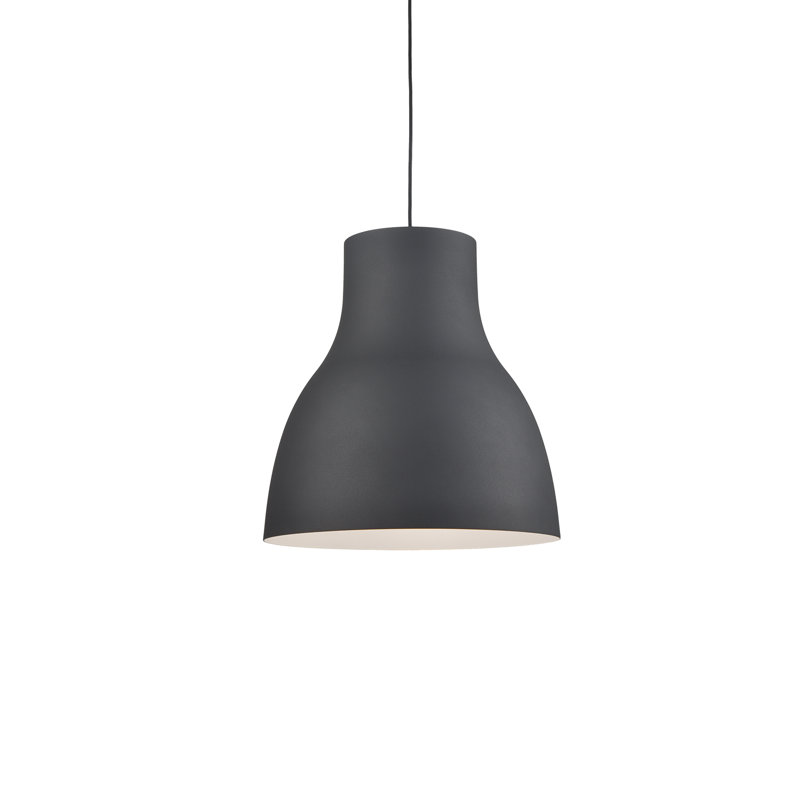 Cradle Black Aluminum 25" Tapered Pendant Light