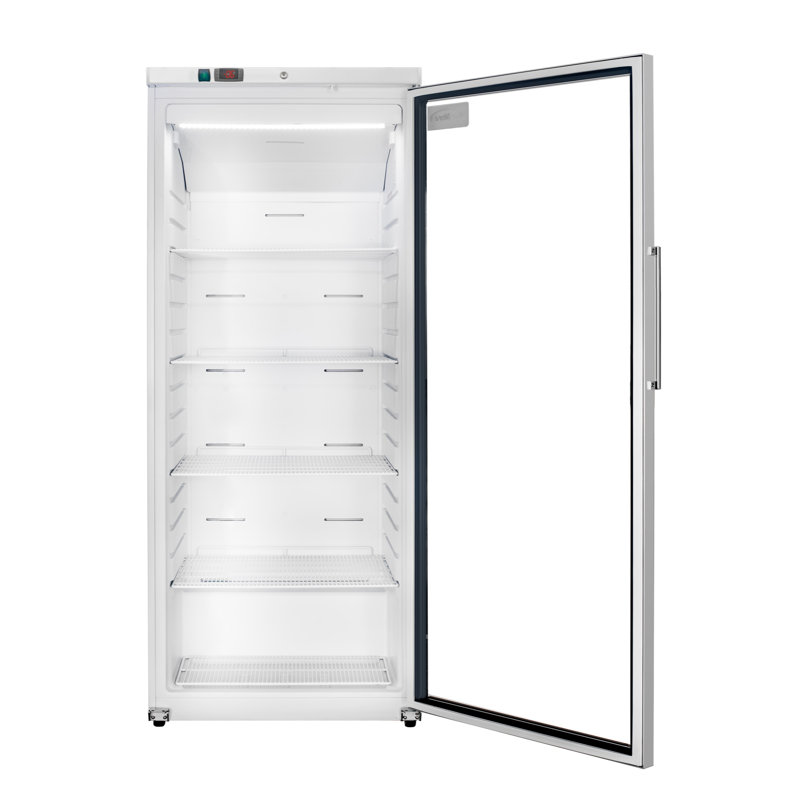 30 po. 21 cu. Réfrigérateur commercial avec porte en verre à dégivrage automatique en blanc (km-rif-1gd21c-a)