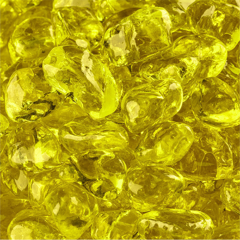 Verre de foyer Dot, Jaune tournesol