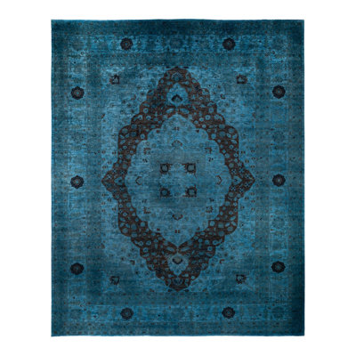 Zahmier One-of-a-Kind 12'4" X 15'4" New Age Wool Area Rug