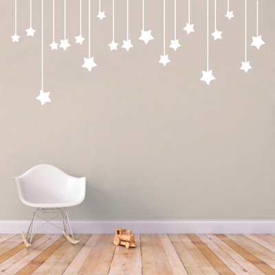 Décalcomanie murale Étoiles suspendues