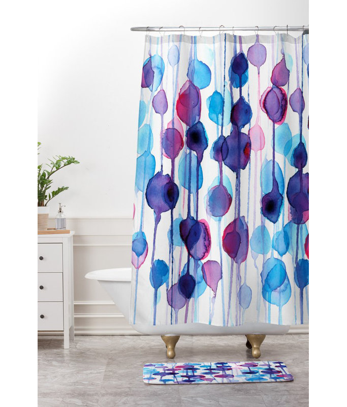 Tapis pour salle de bain abstract aquarelle