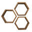 Ashoka 3 Piece Hexagon Alder Solid Wood-2106910394