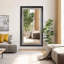 Bertoia Oversized Mirror in a Wooden and Metal Frame