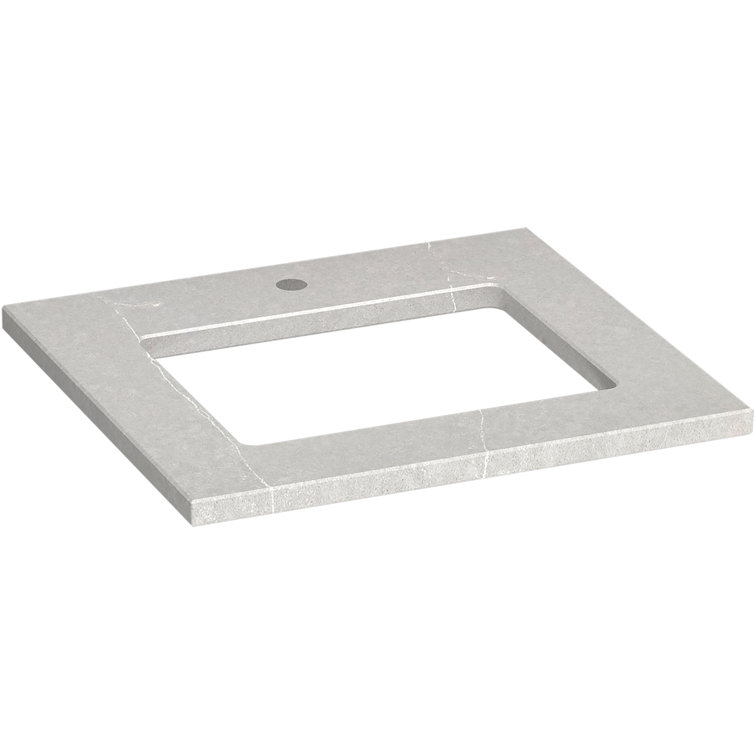 Silestone Quartz 25-In Vanity Top With Rectangle Cutout