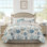 Ensemble d'édredon en satin de coton 7 pièces Pebble Beach