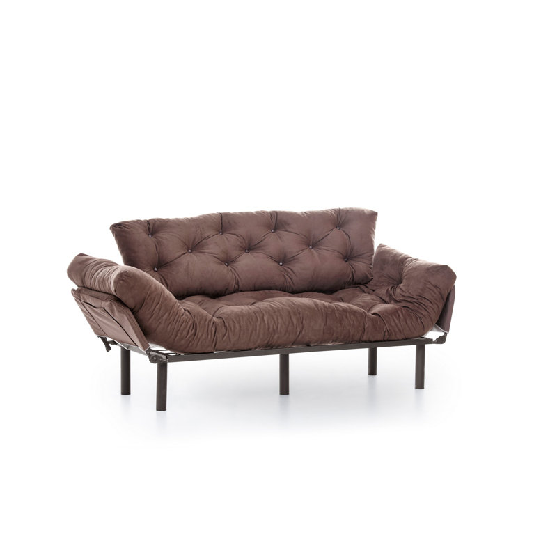Canapé-lit 88,58 po, Brun